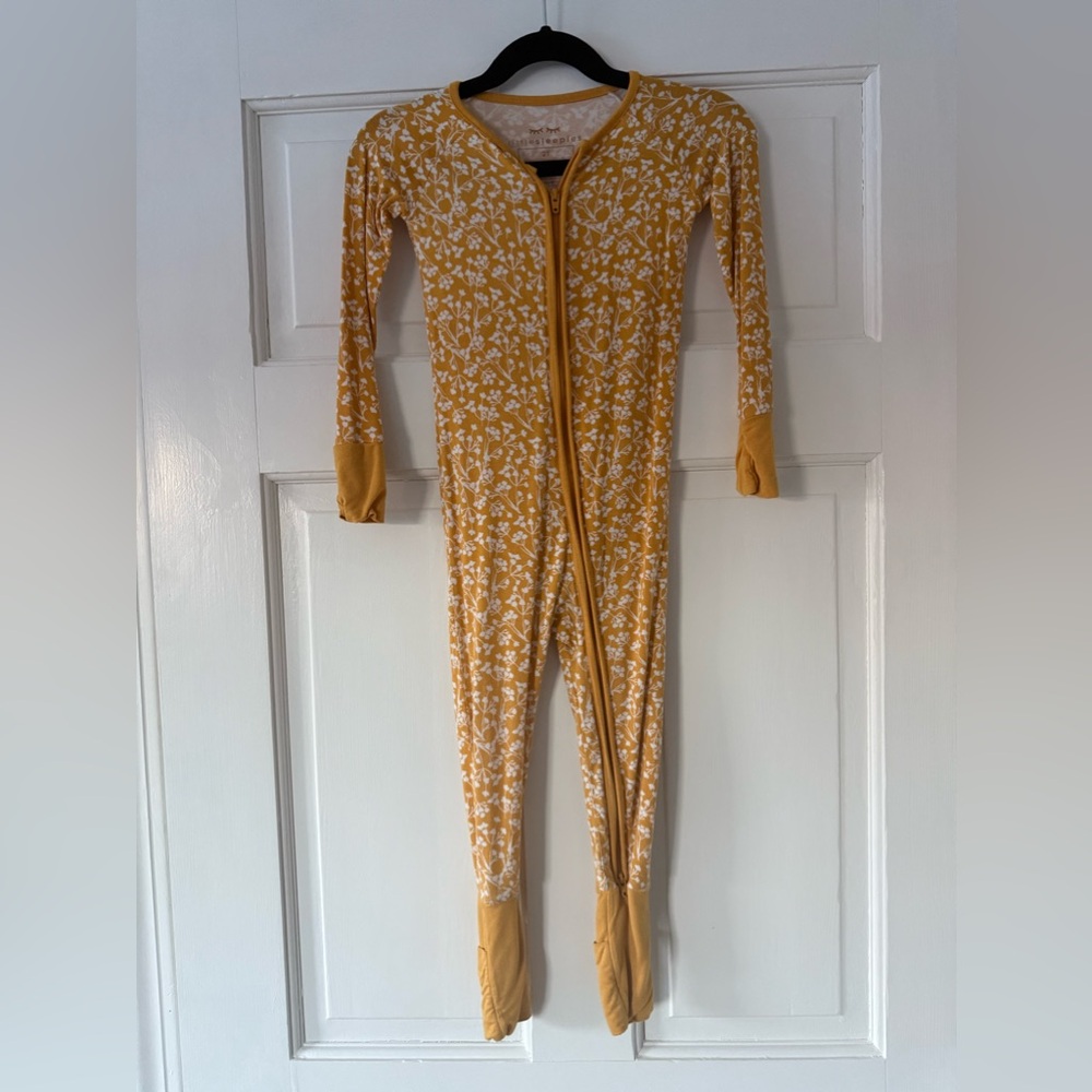 Little Sleepies 2T golden poppies zippy